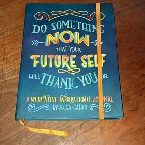 Inspirational meditative Notebook with Elastic by Becca Cahan